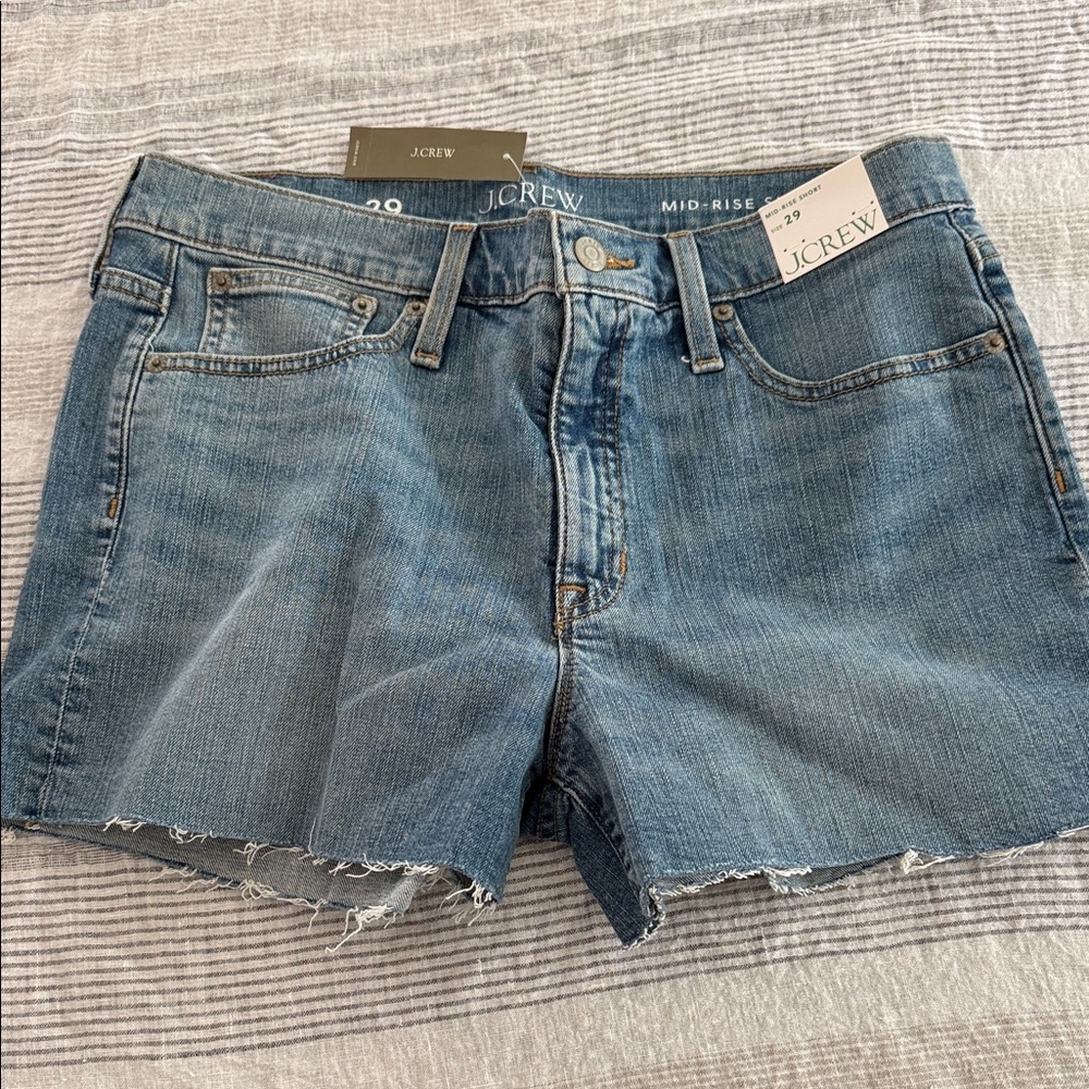 J. Crew Light Wash Denim Cutoff Shorts